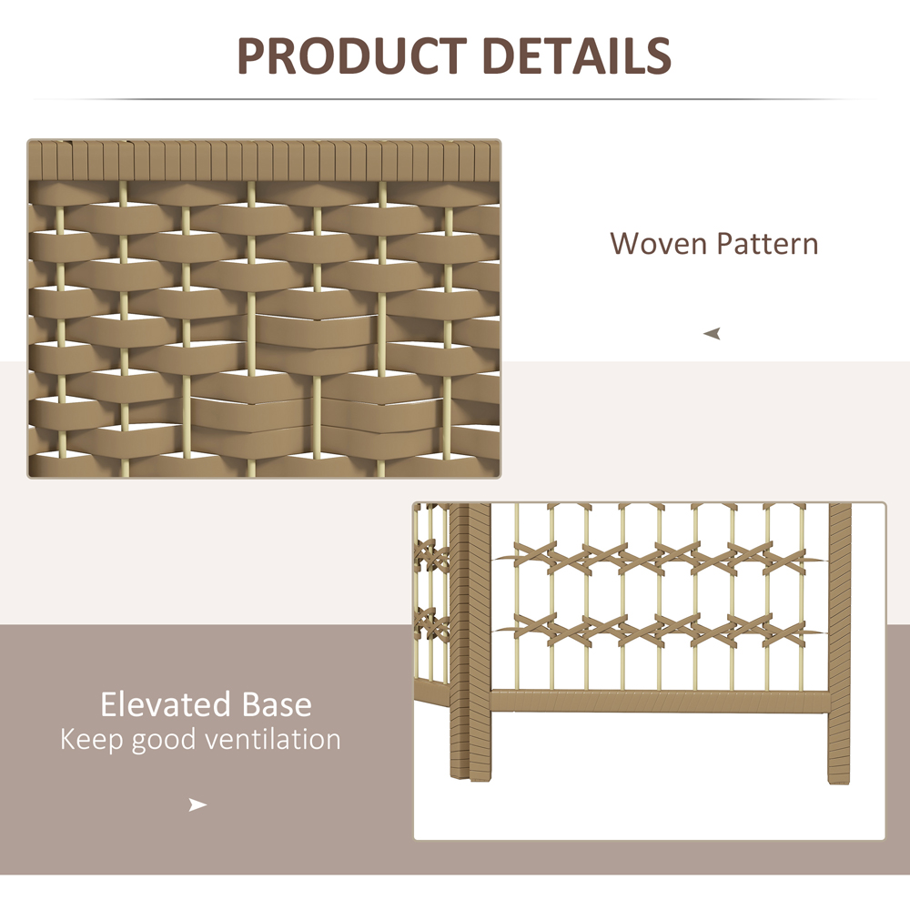 Portland Natural 3 Panel Folding Room Divider Image 7
