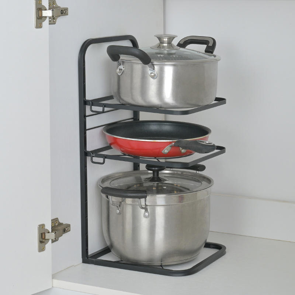 Living and Home Adjustable Kitchen Cookware Holder Stand Image 2