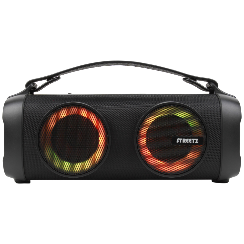 Streetz Black Boombox Wireless Speaker 16W with LED Lights Image 2