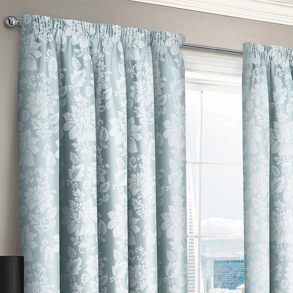 Intimates Iris Silver Tape Top Curtains 168 x 137cm Image 2