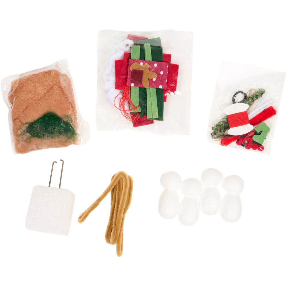 Pack of 4 Make-Your-Own Christmas Hanging Mice Image 4