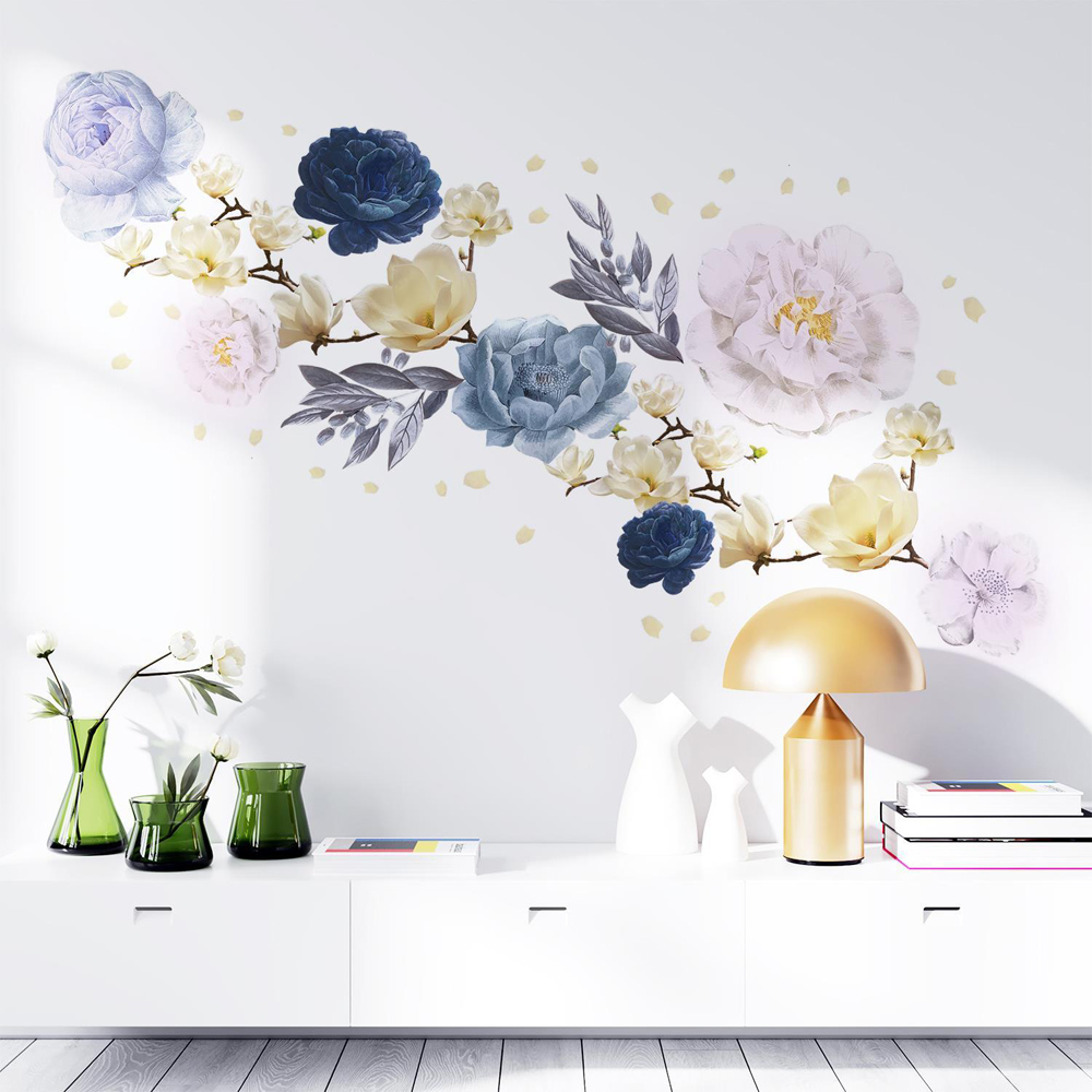 Walplus Kids Blue Flower Theme Wall Stickers Image 2