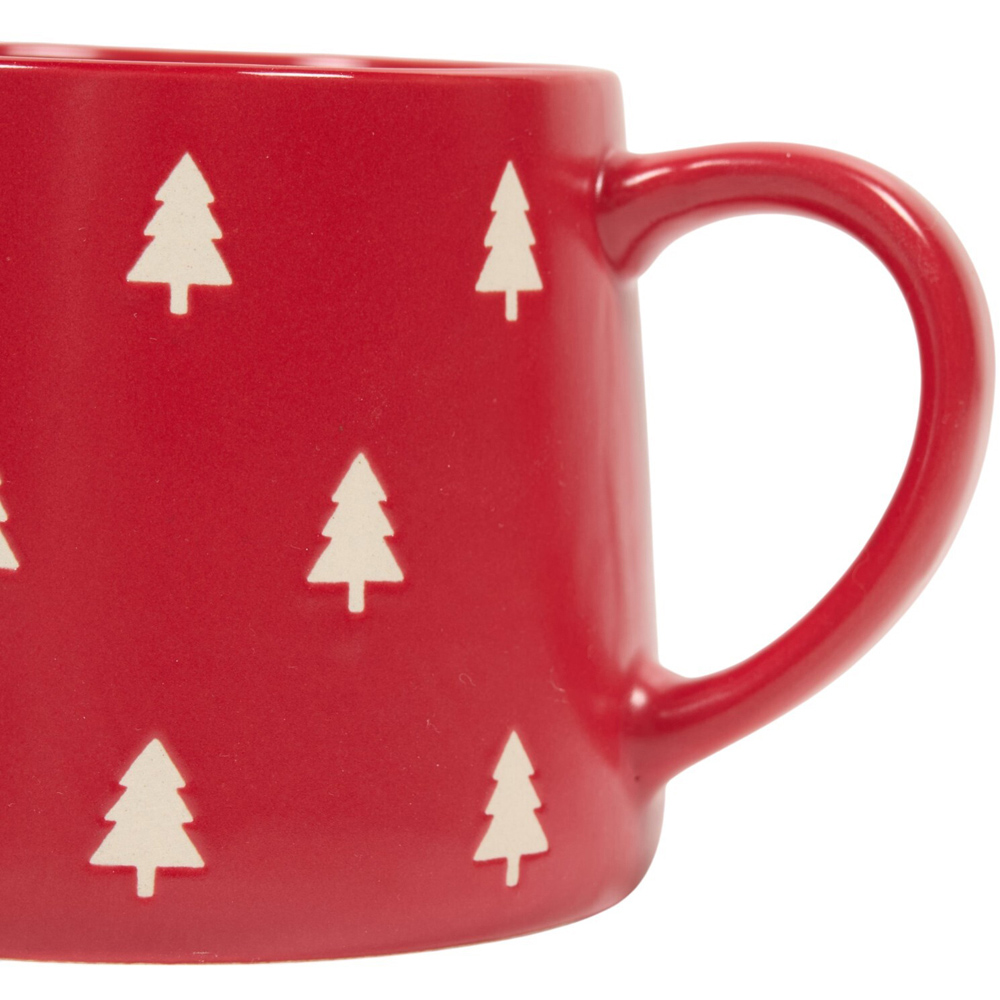 Merry Christmas Bow or Red Trees Mug Image 7