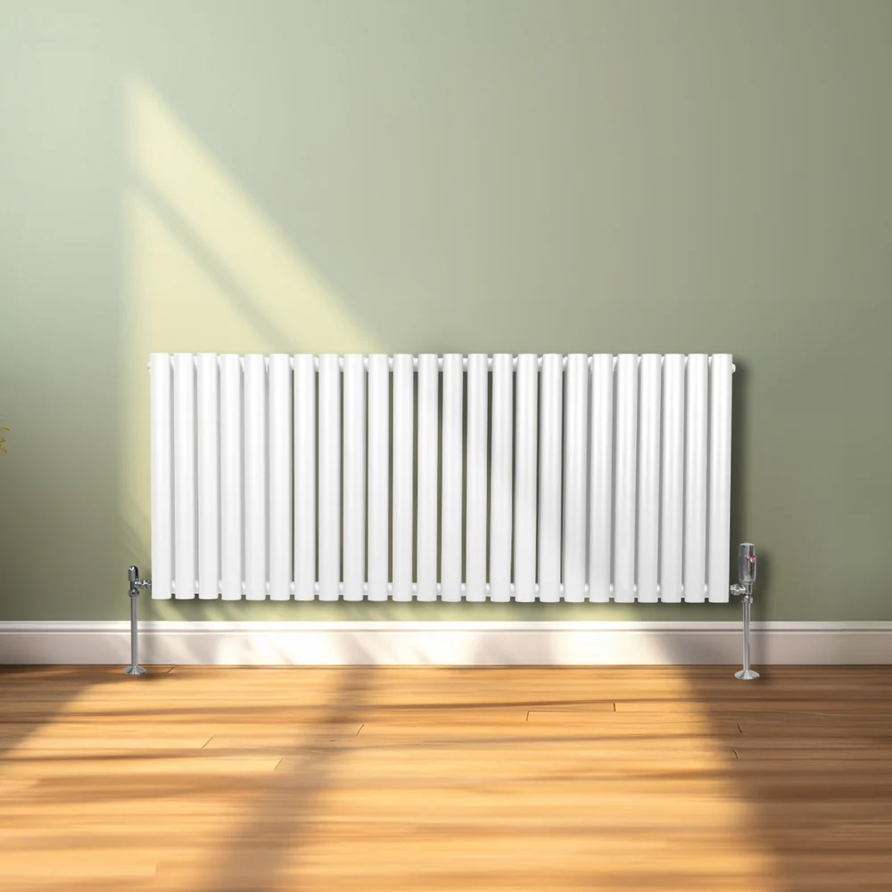 Monster Shop 6440BTU White Oval Column Radiator and Valves 600 x 1440mm Image 2