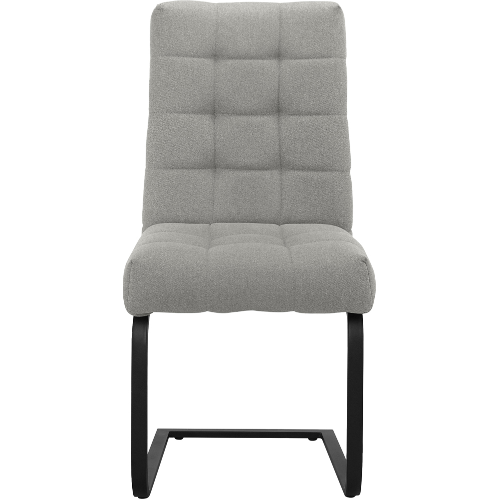 Dorel Terza Set of 2 Grey Fabric Dining Chair Image 3