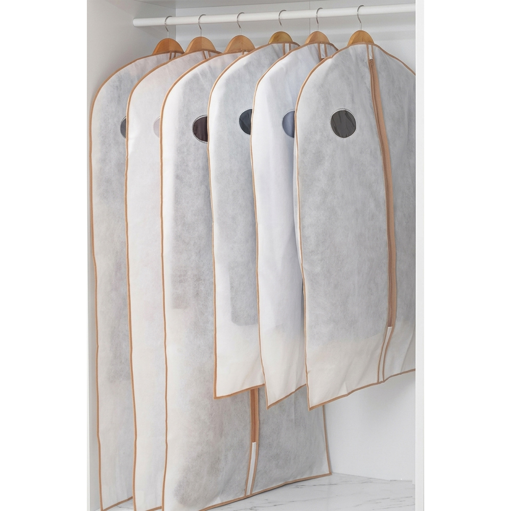 Avilo Clear Clothes Cover with Zipper 6 Pack Image 5