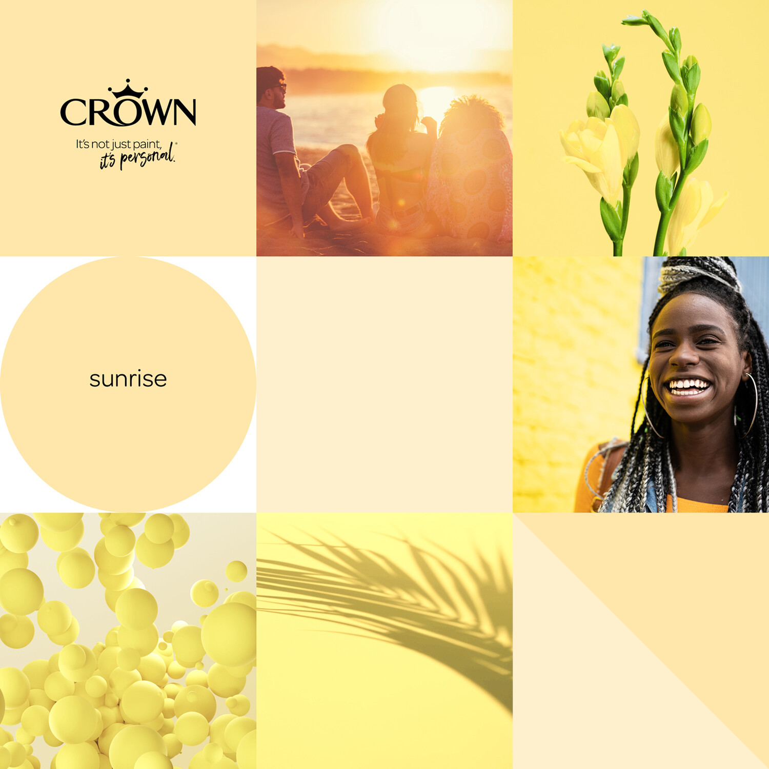 Crown Walls & Ceilings Sunrise Mid Sheen Emulsion Paint 5L Image 7