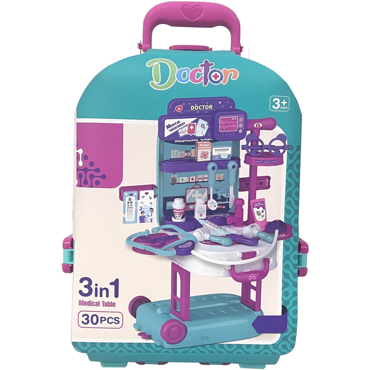 30 Piece Mini Backpack Doctor Set Blue Image 1