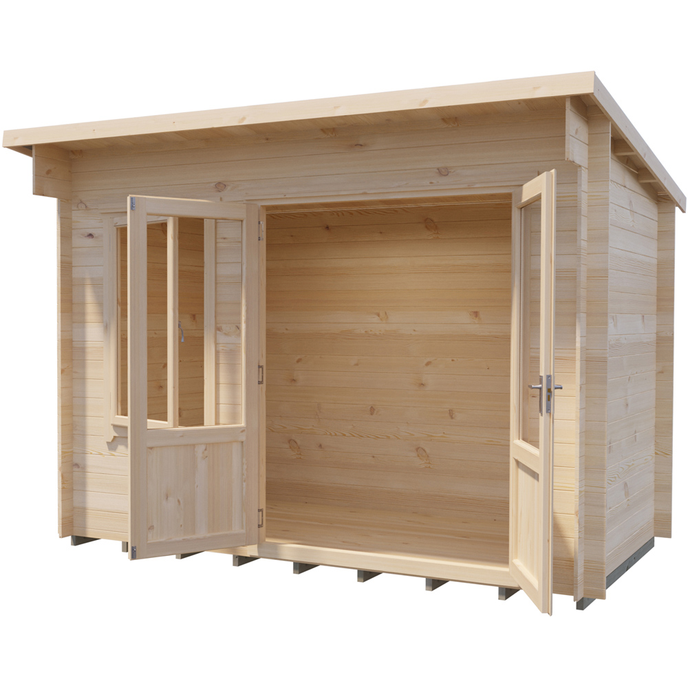 Shire Edgefield 11 x 6ft Apex Garden Log Cabin Image 3