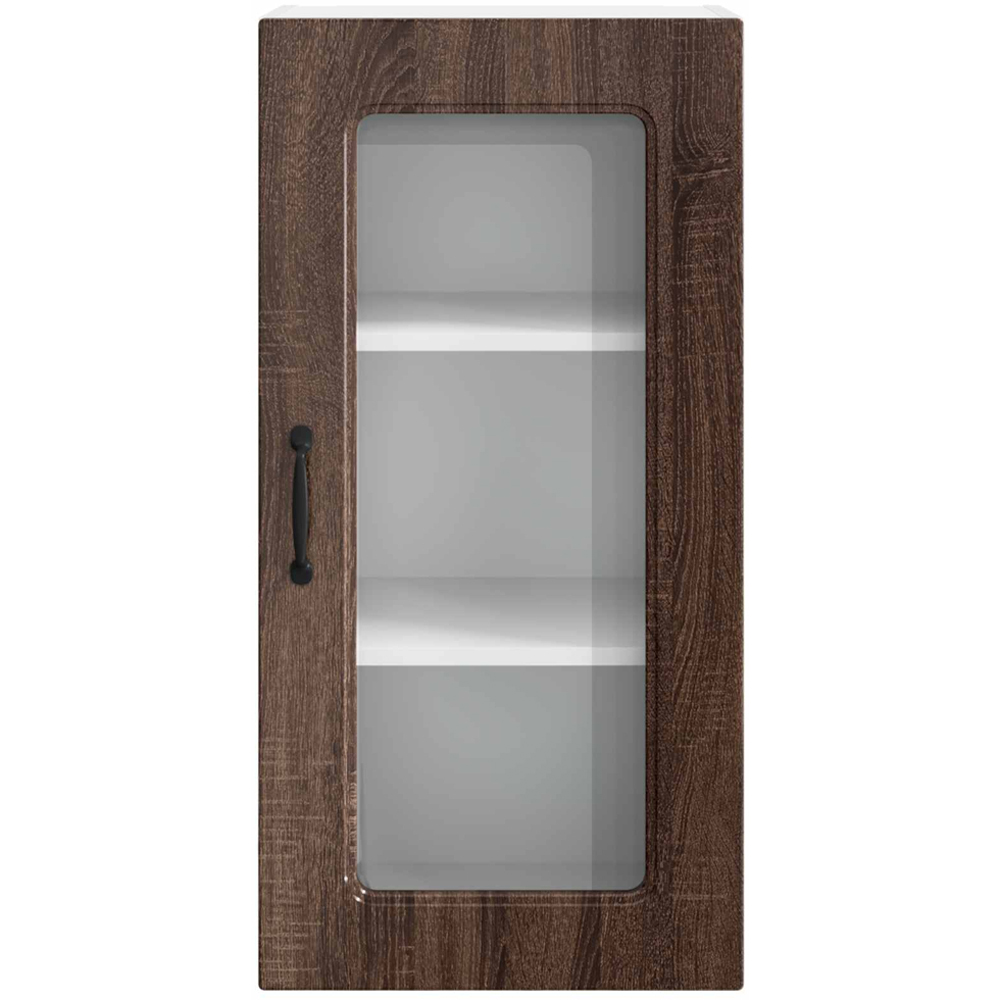 vidaXL Kalmar Single Door Brown Oak Wall Kitchen Cabinet 2 Pack Image 5