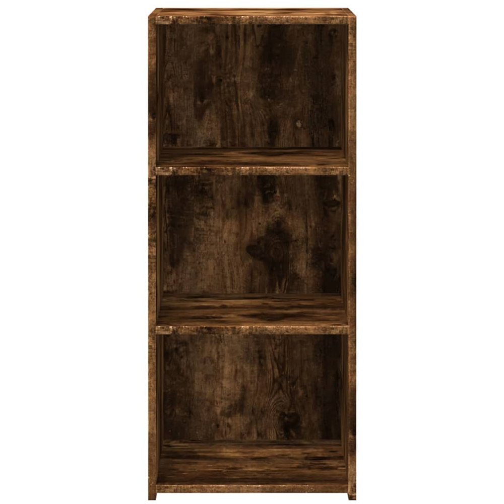vidaXL 3 Shelf Smoked Oak Sideboard Image 4