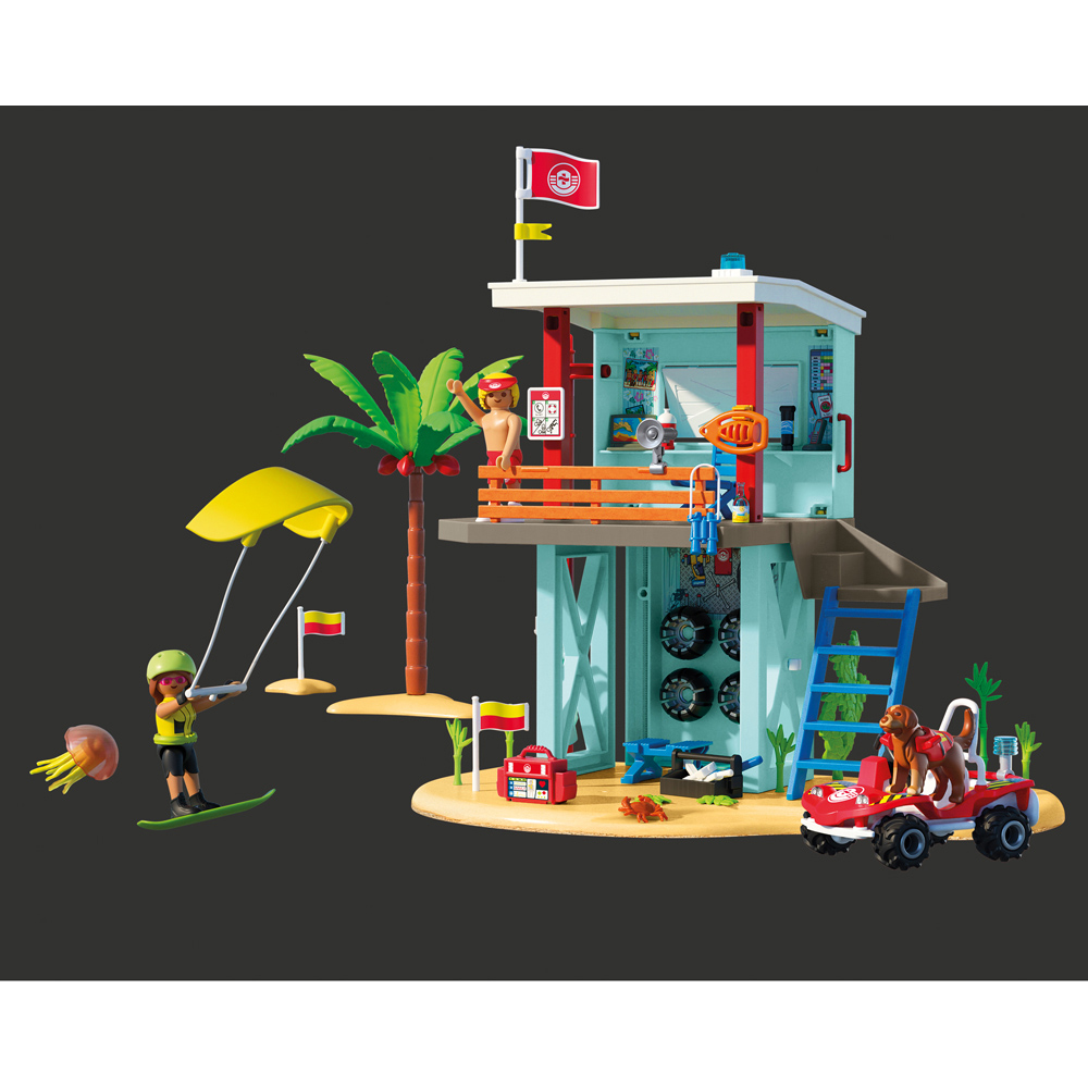 Playmobil Lifeguard Tower with Beach Buggy Playset Image 4