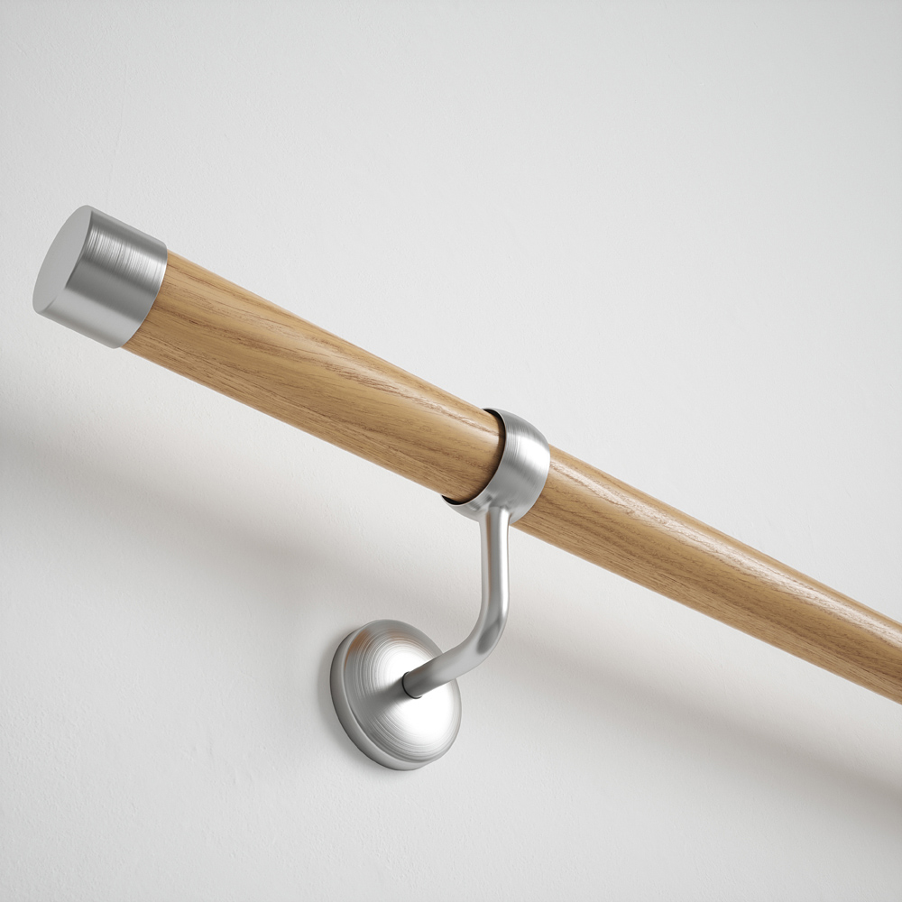 Woodworx Oak Wood Stair Hand Rail Kit 3.6m Image 7