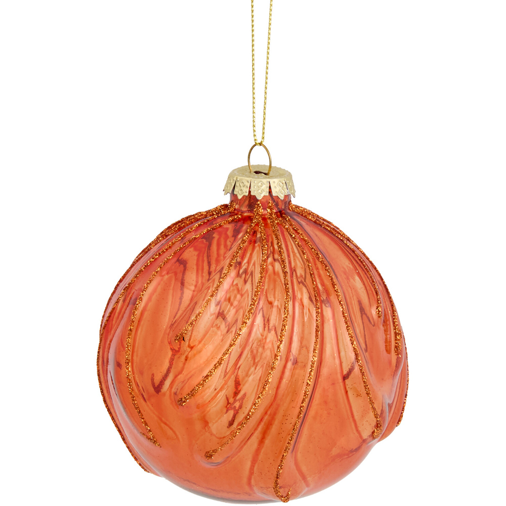 Ridged Bauble Crimson Image 3