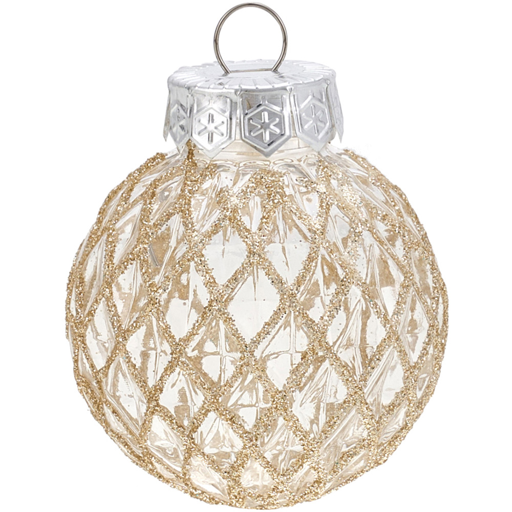 Living and Home Champagne Bauble 30 Pack Image 4