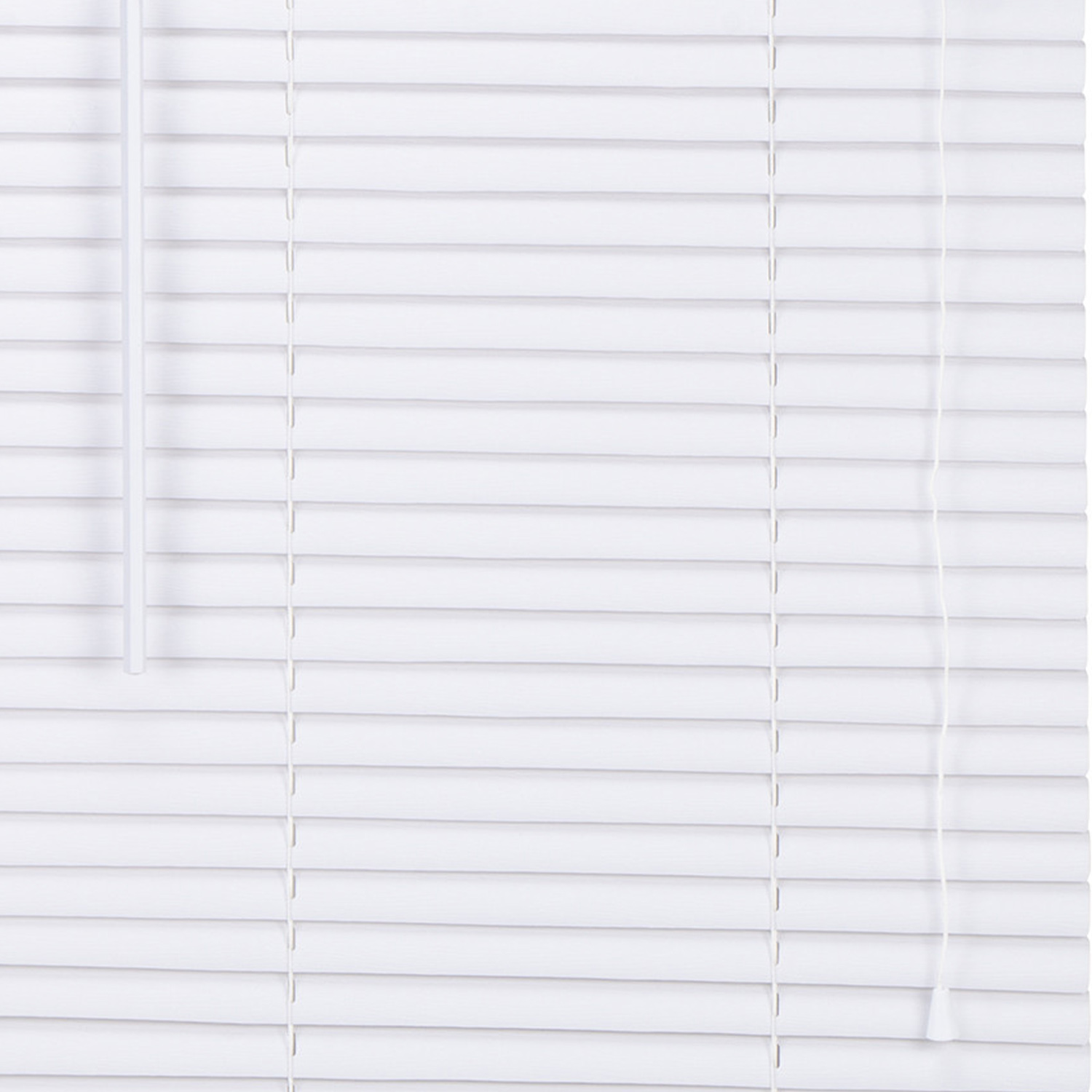 PVC Venetian White Wood Effect Blind 75cm Image 1