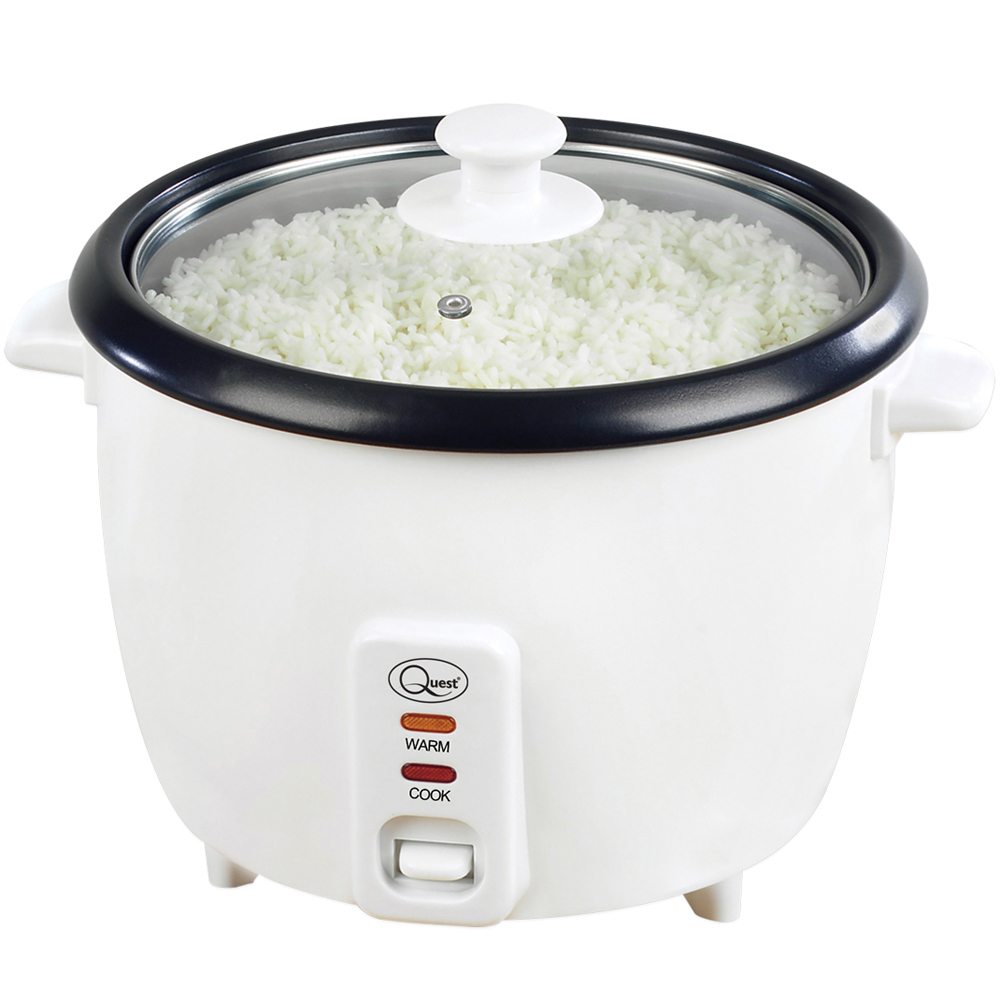 Quest White 800ml Rice Cooker 350W Image 1