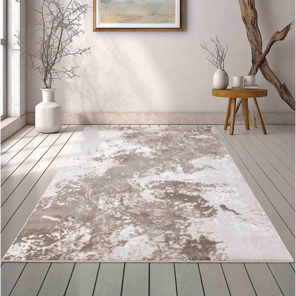 Desire Rugs Serenity Stone Abstract Sprayed Grunge Texture Rug 60 x 220cm Image 5