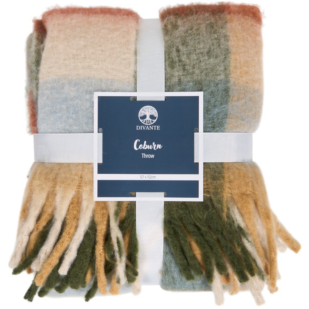 Coburn Check Woven Throw Multicolour Image 1