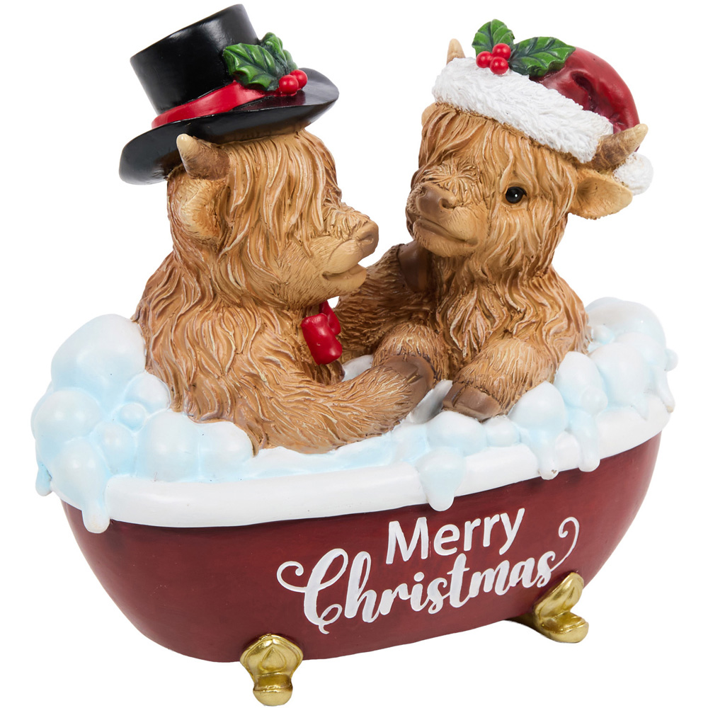 Bubble Bath Highland Cows Decoration Image 3