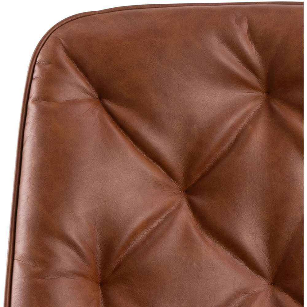Florence Erik Brandy PU Gas Lift Desk Chair Image 6