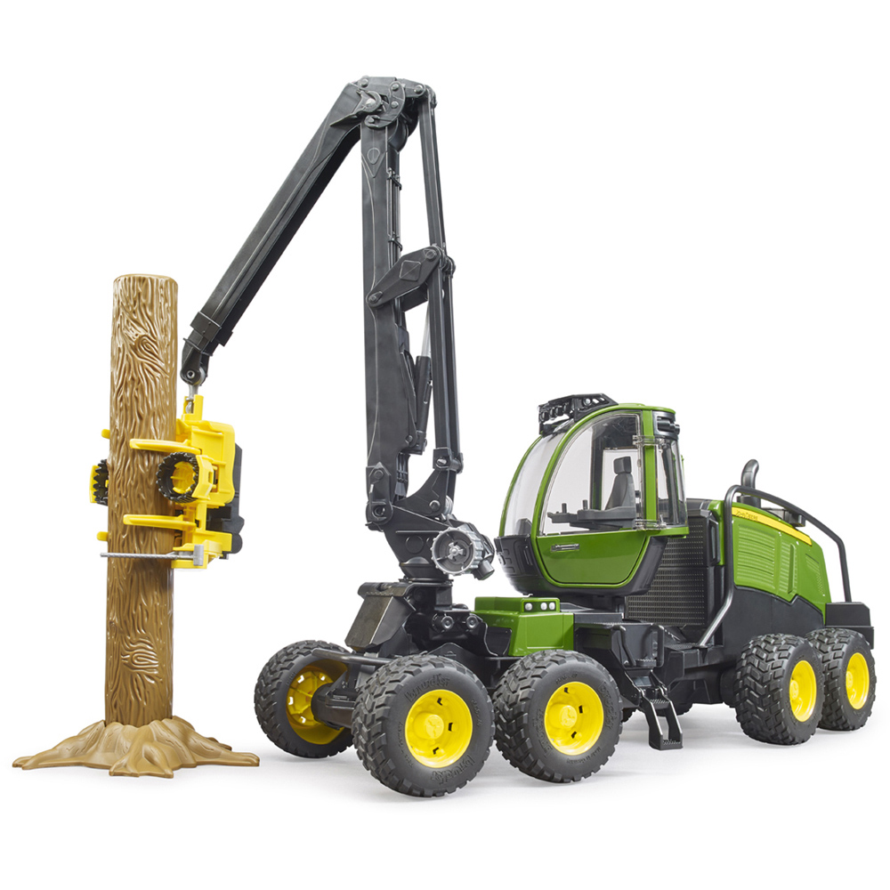 Bruder Kids John Deere 1270G Harvester Playset Model with Trunk Image 3