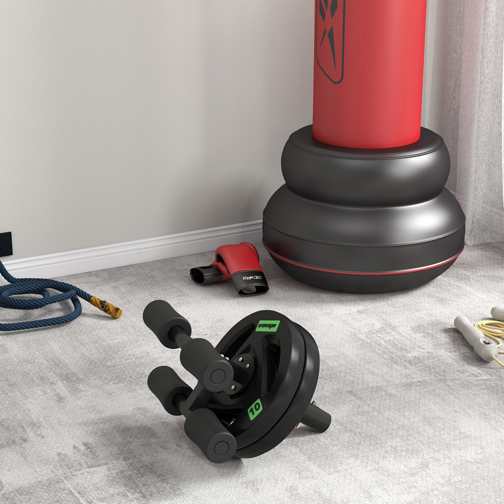 SPORTNOW Tri Grip Rubber Coated Olympic Weight Plate 5kg 2 Pack Image 3