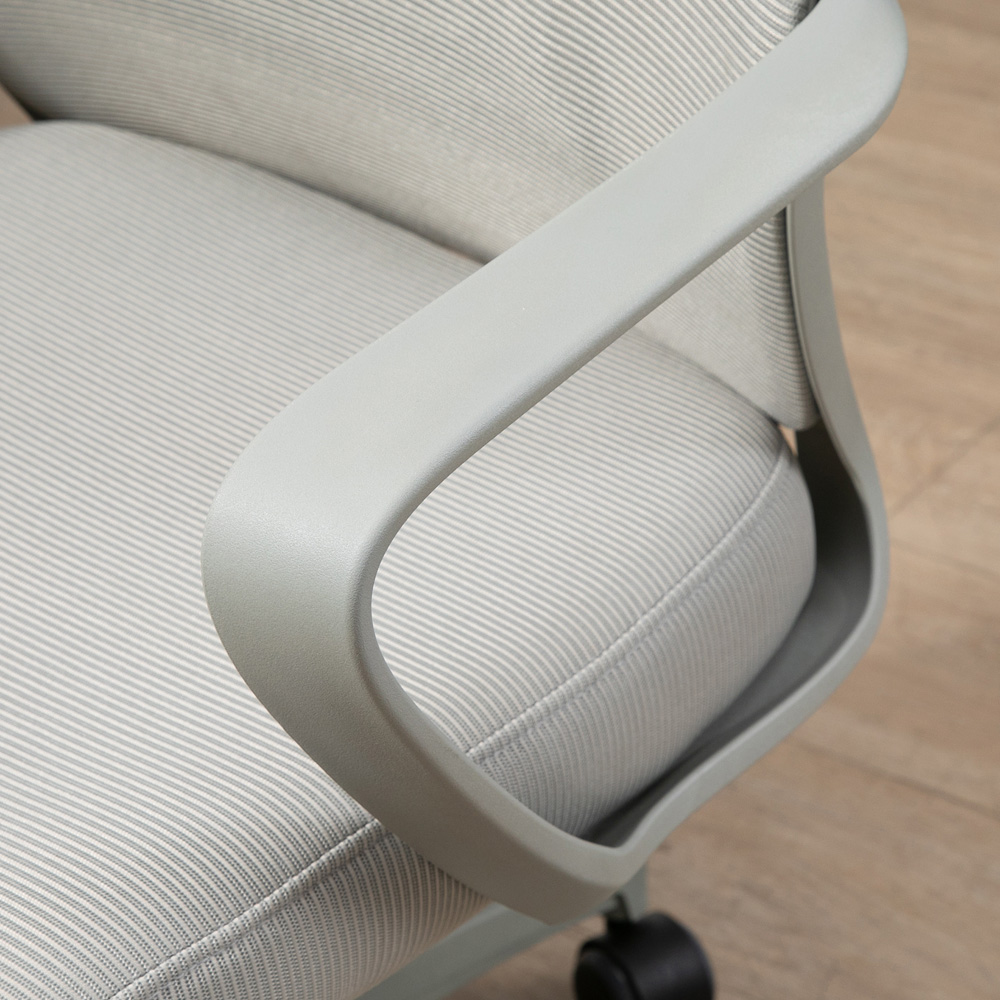 Portland Grey Mesh Swivel Office Chair Image 3
