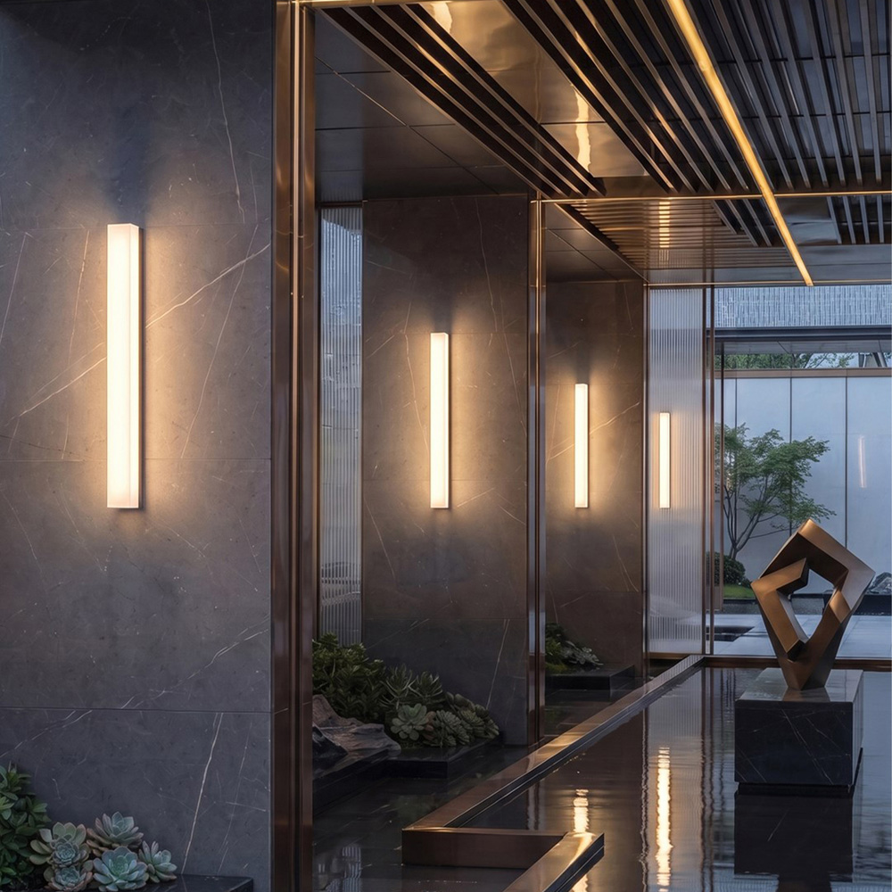 Living and Home 6000K Warm White LED Waterproof Wall Light 50cm Image 2