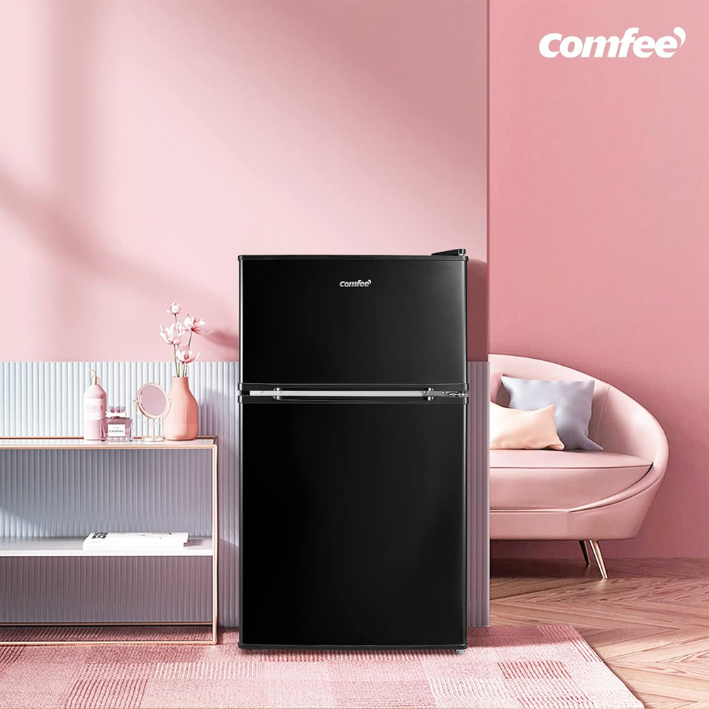 Comfee Black 87L Under Counter Fridge Freezer Image 2