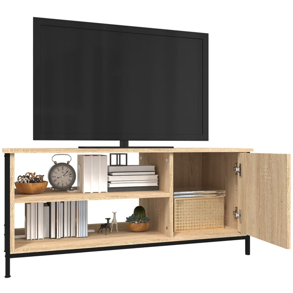 vidaXL Single Door 2 Shelf Sonoma Oak TV Cabinet Image 3