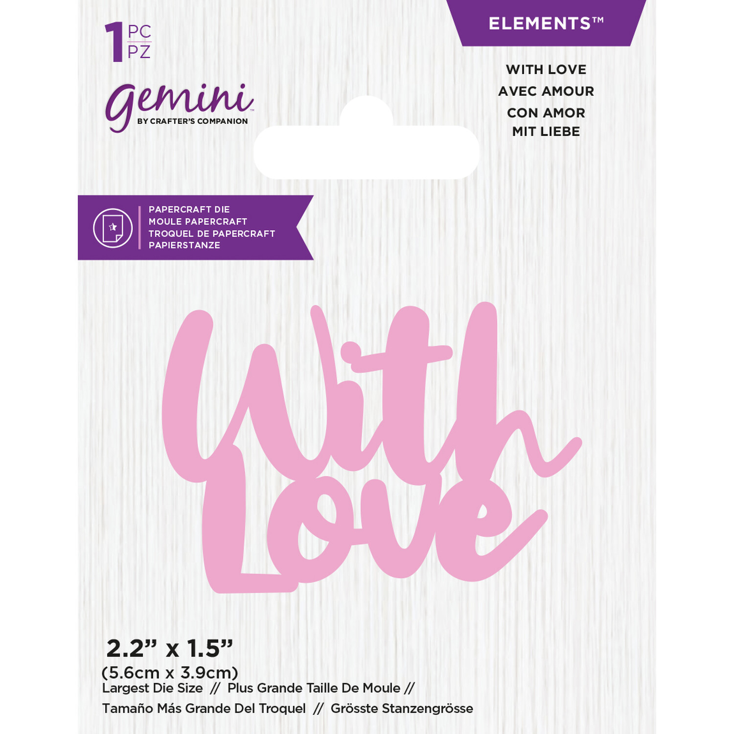 Gemini Mini Die Set - With Love Image 1