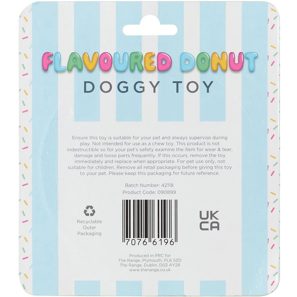 Flavoured Donut Dog Toy Image 5
