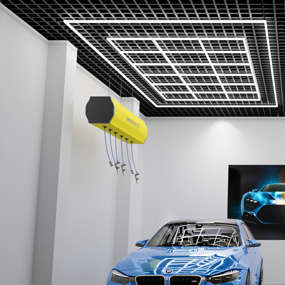 Ener-J 18 Square Designer Ceiling Light with Frame Image 2