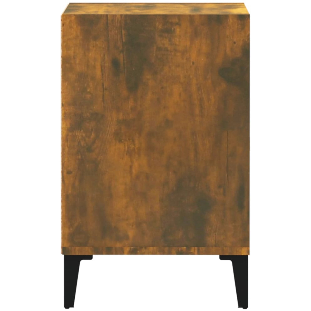 vidaXL 2 Door 3 Shelf Smoked Oak TV Cabinet Image 7