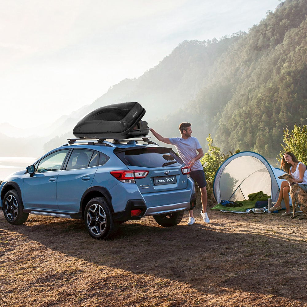 Costway Black Dual Opening Car Rooftop Cargo Box 400L Image 4