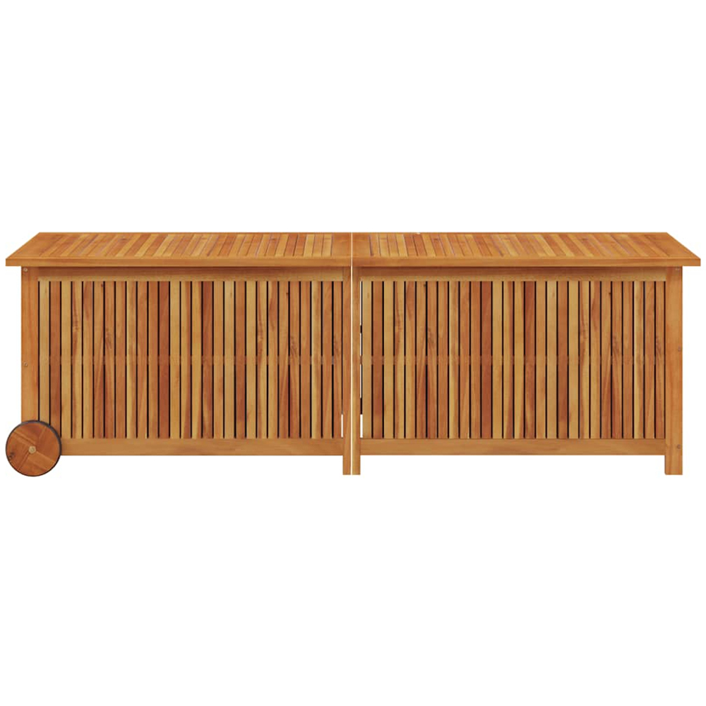 vidaXL 58 x 150 x 50cm Brown Acacia Wood Garden Storage Box Image 3