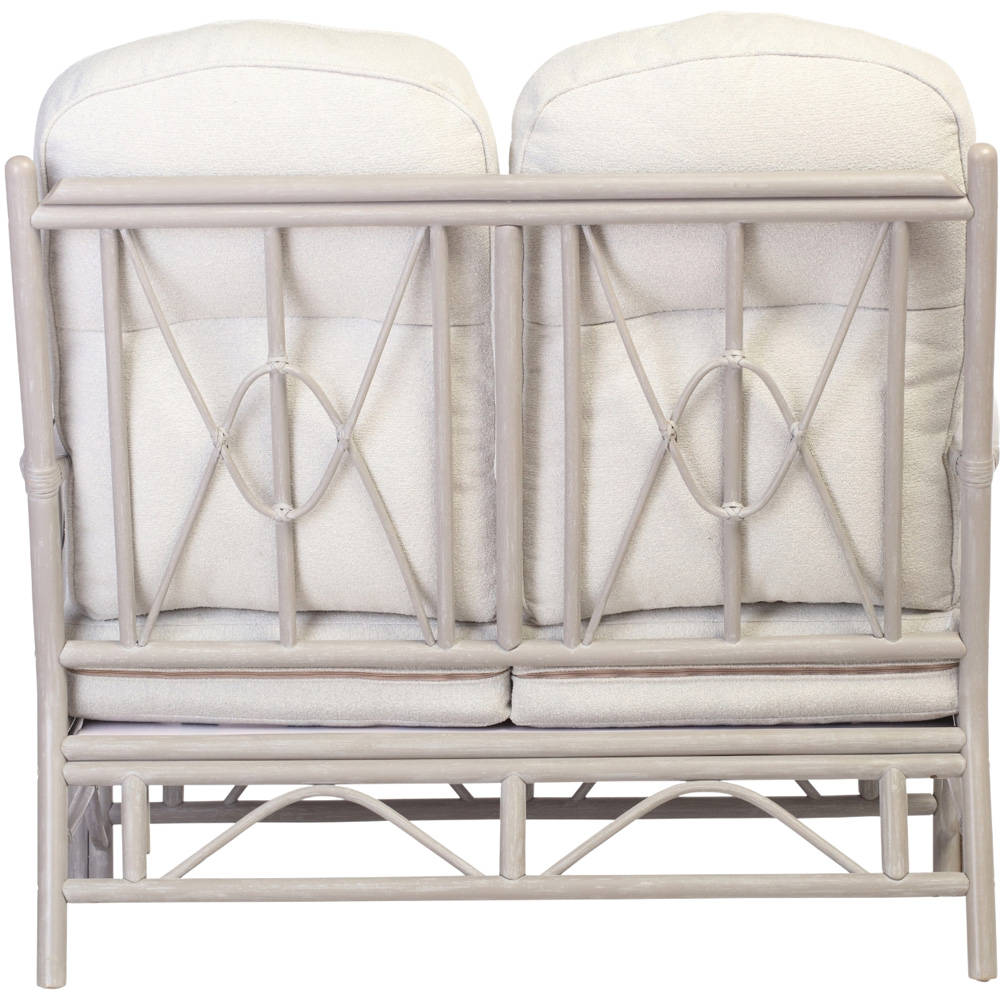 Desser Furniture Bali 2 Seater Grey Natural Rattan Alba Dusk Sofa Image 5