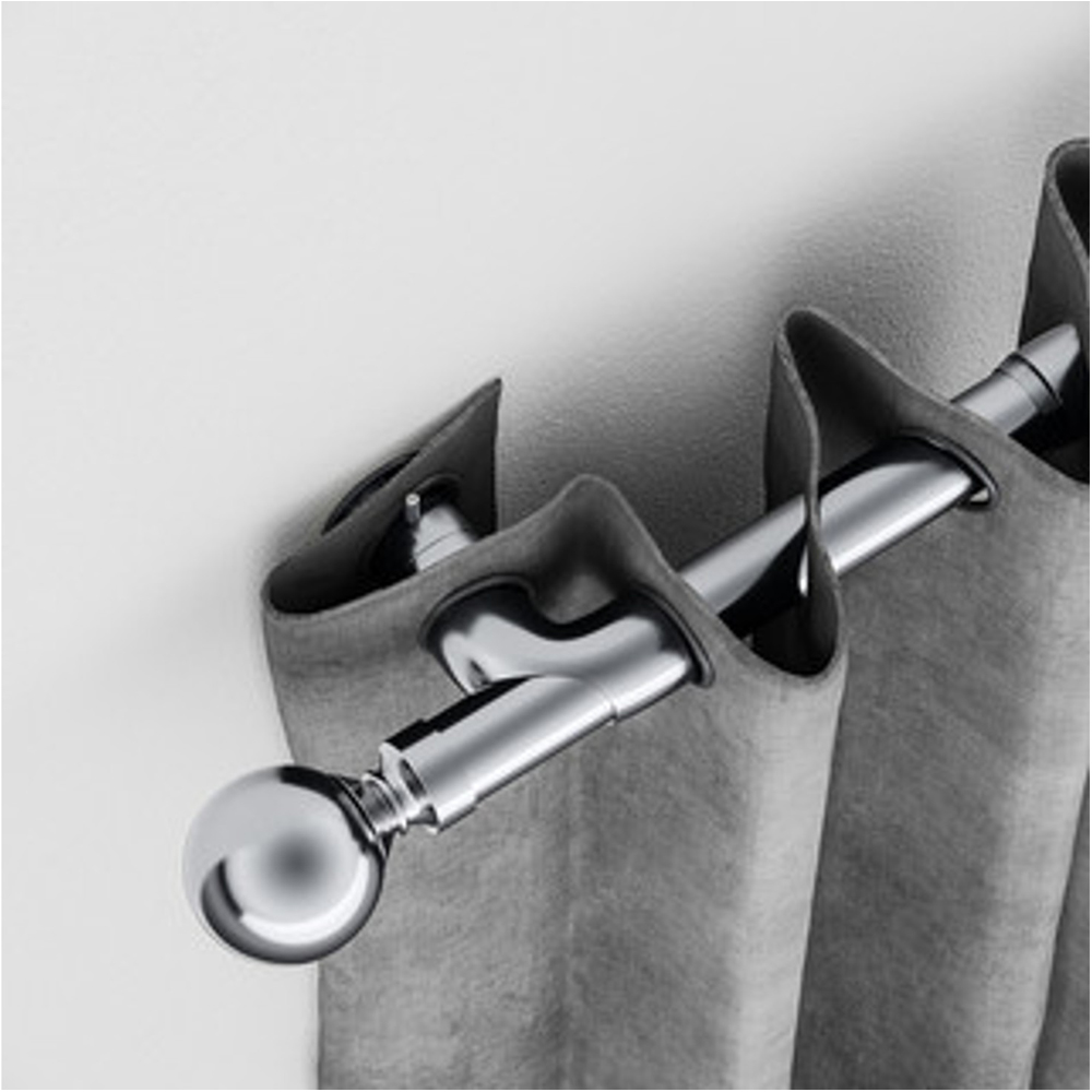 New Edge Blinds 28mm Satin Silver Room Darkening Curtain Pole Corner Bracket Image 2