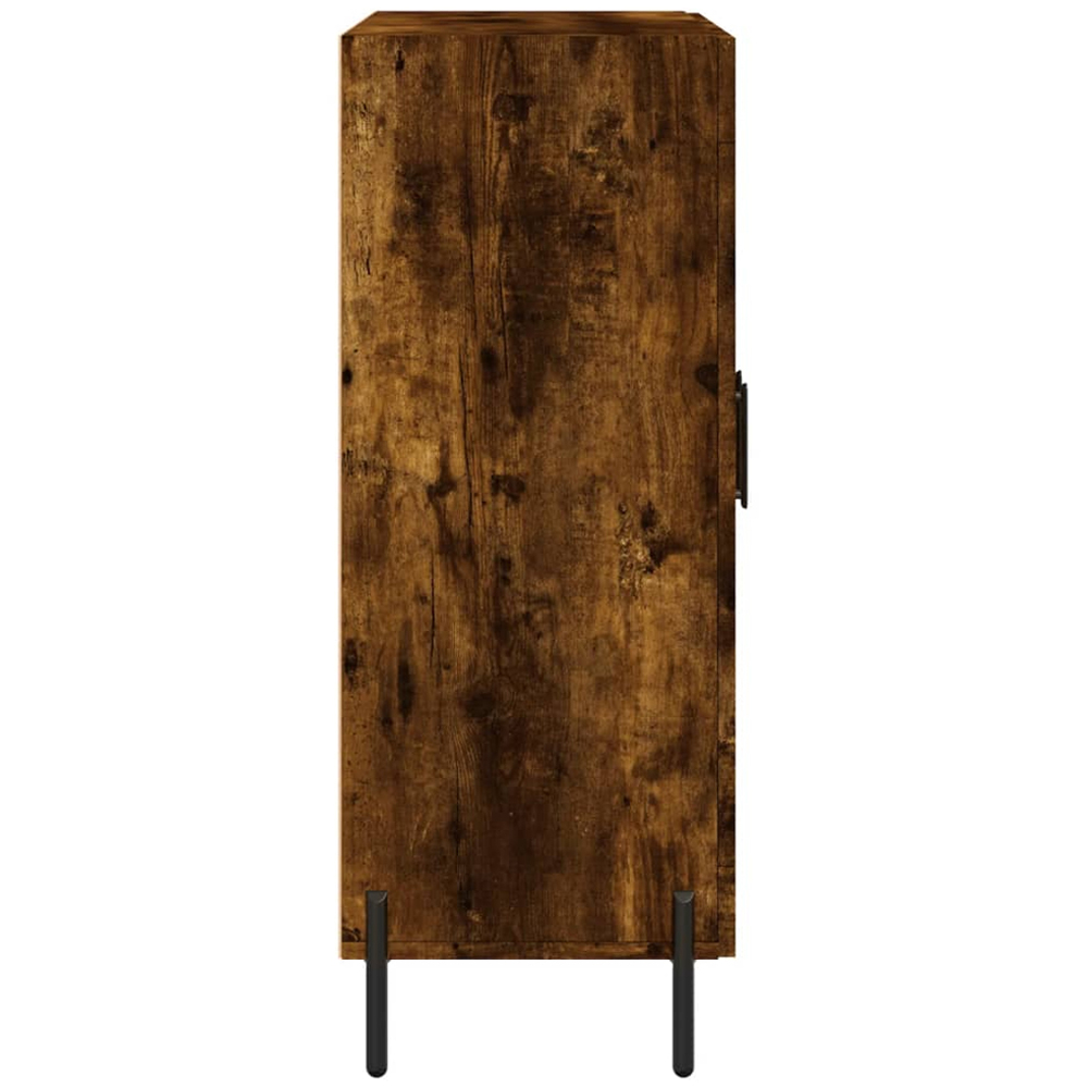 vidaXL 2 Glass Door Smoked Oak Sideboard Image 7