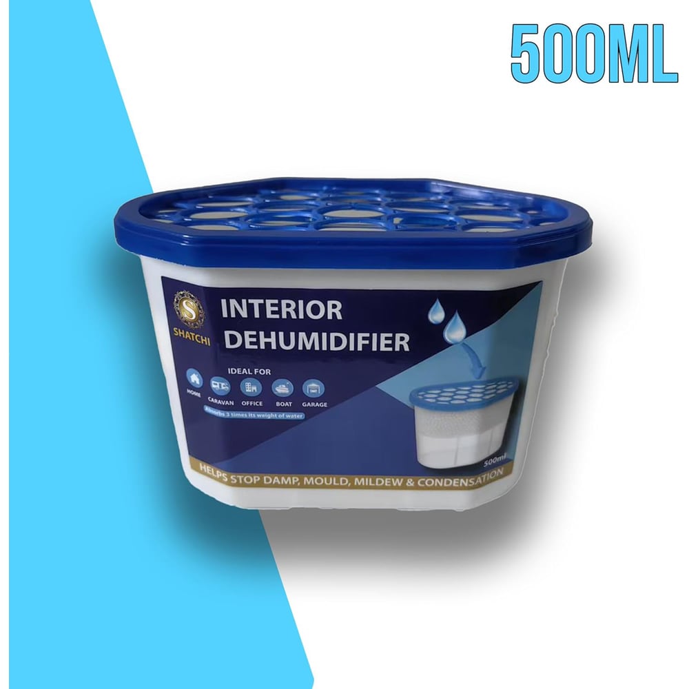 Shatchi 10 Pack 500ml Moisture Absorber Interior Dehumidifier Tub Image 4