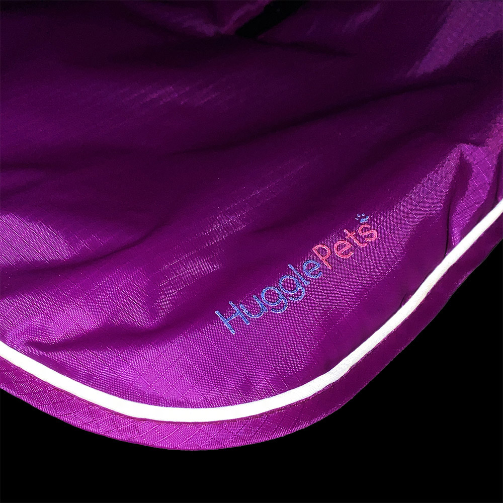 HugglePets Extra Large Arctic Armour Waterproof Thermal Purple Dog Coat Image 3