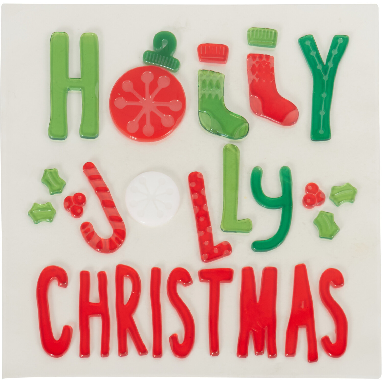 Merry Christmas Gel Stickers Image 6