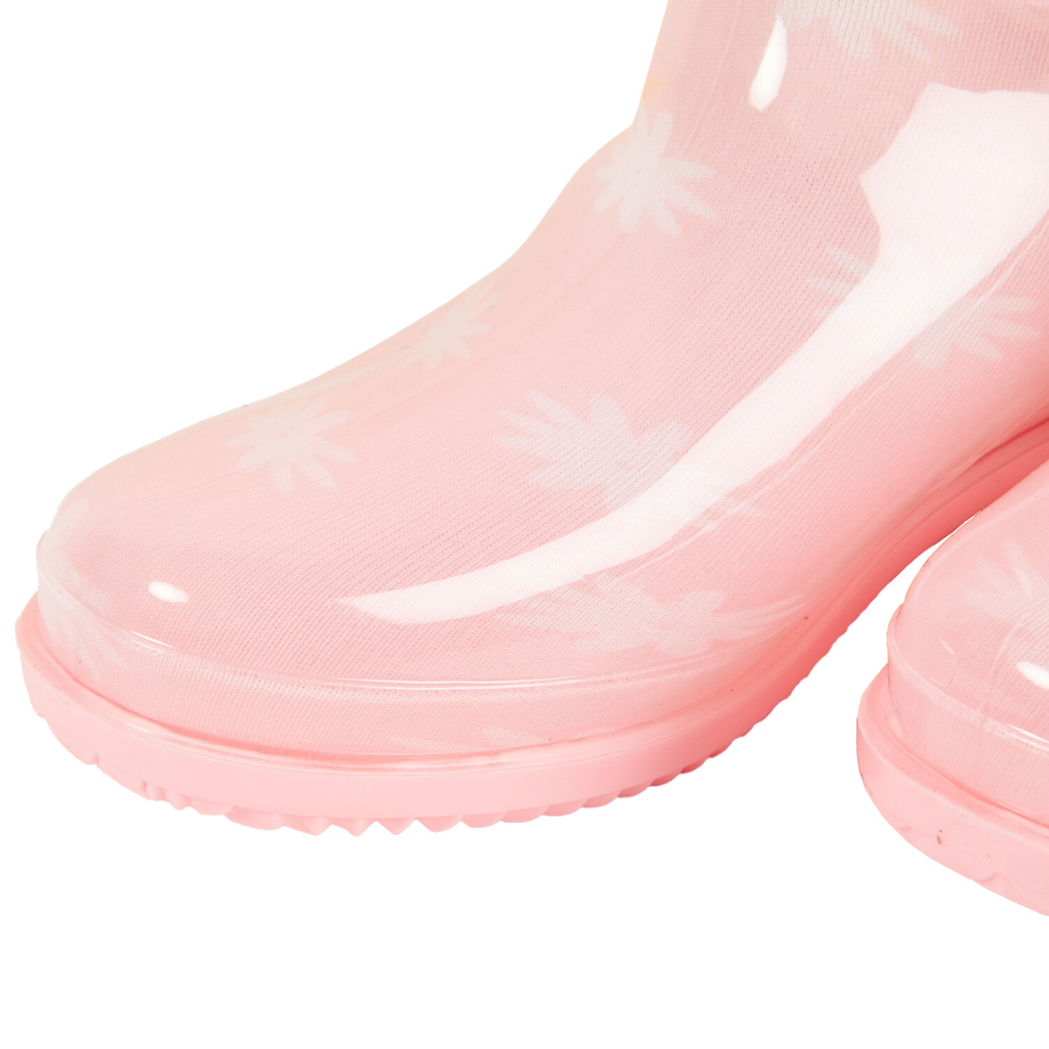 Dusty Pink Pattern Wellingtons - Pink / Size 5 Image 2