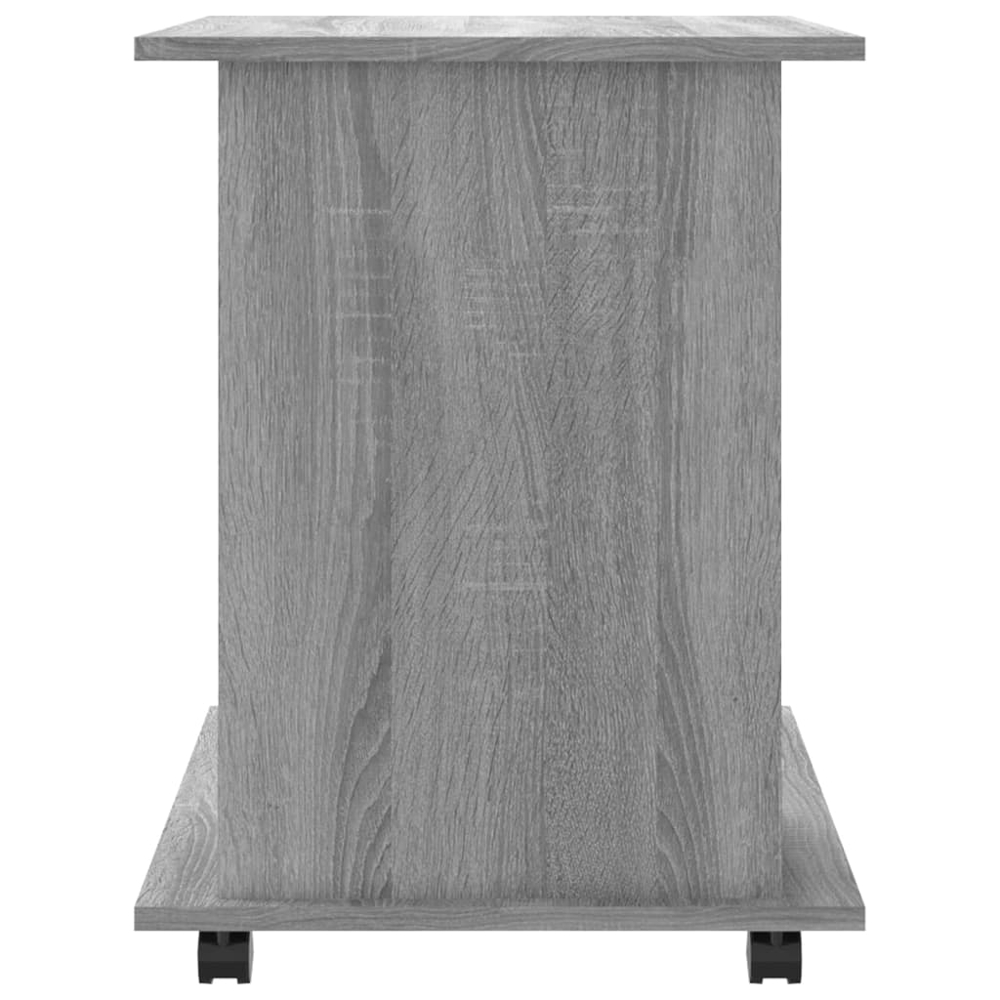 vidaXL 4 Shelf Grey Sonoma Rolling Storage Cabinet Image 6