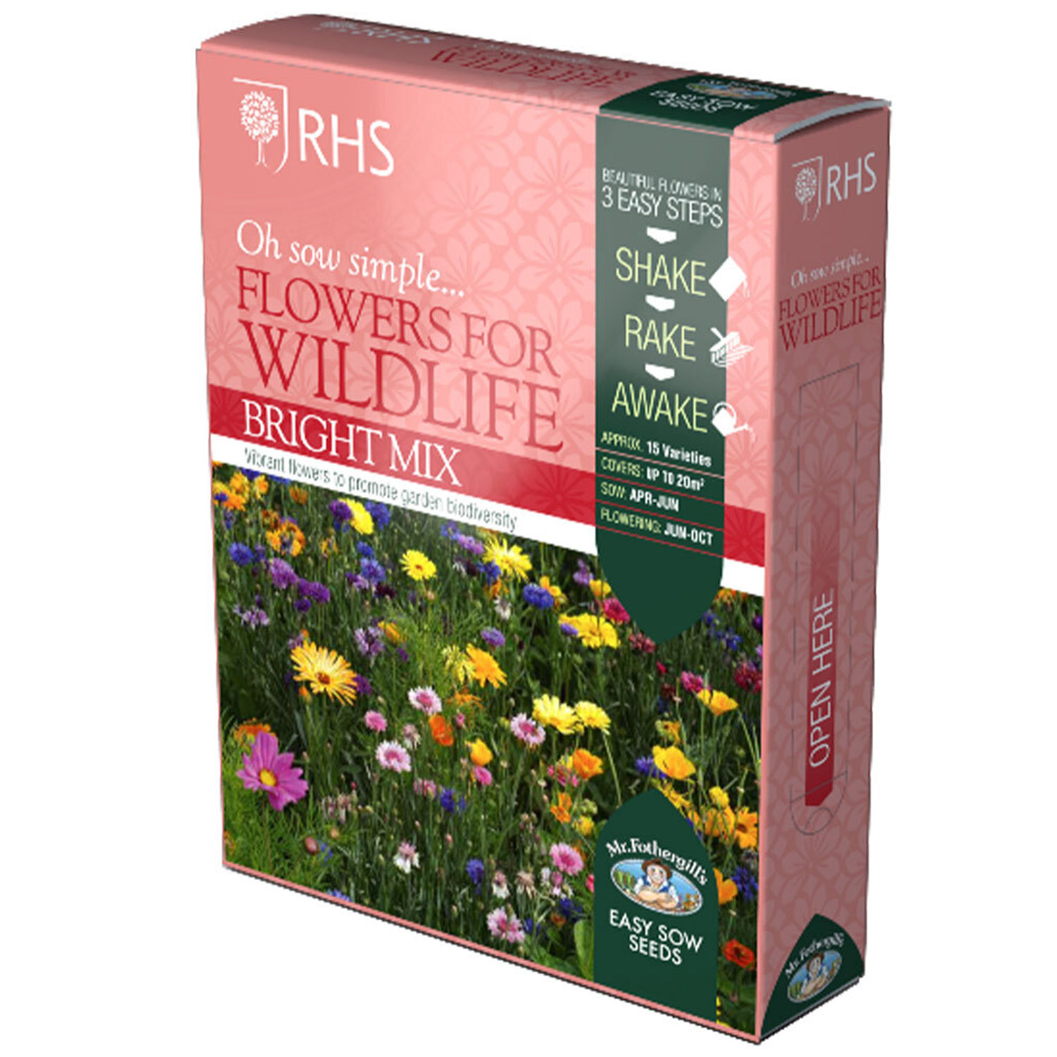 Mr Fothergill's Seeds Wildflower Bright Colour Flower Seeds Image