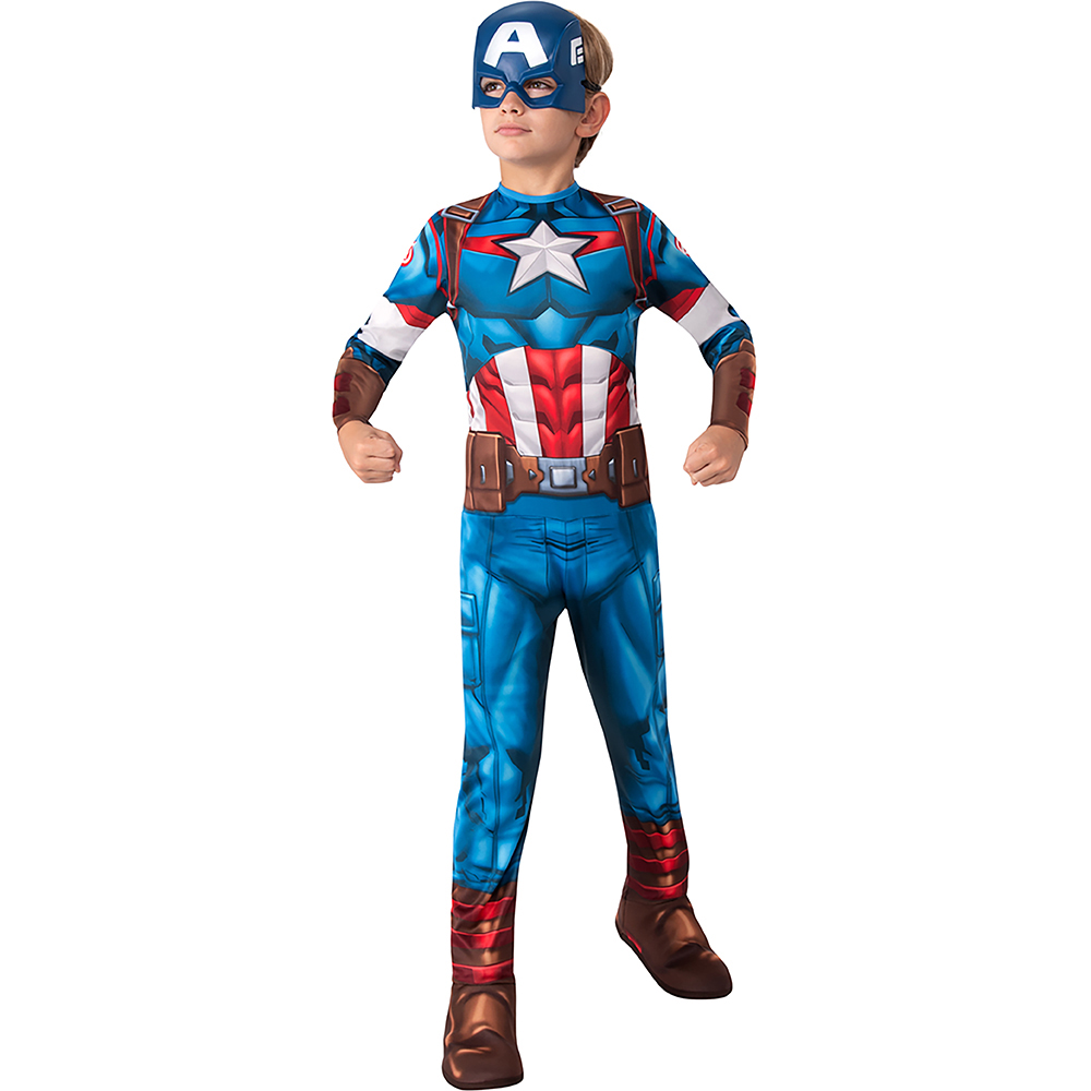 Marvel Avengers Core Kids Captain America Costume 3-4 Years Image 4