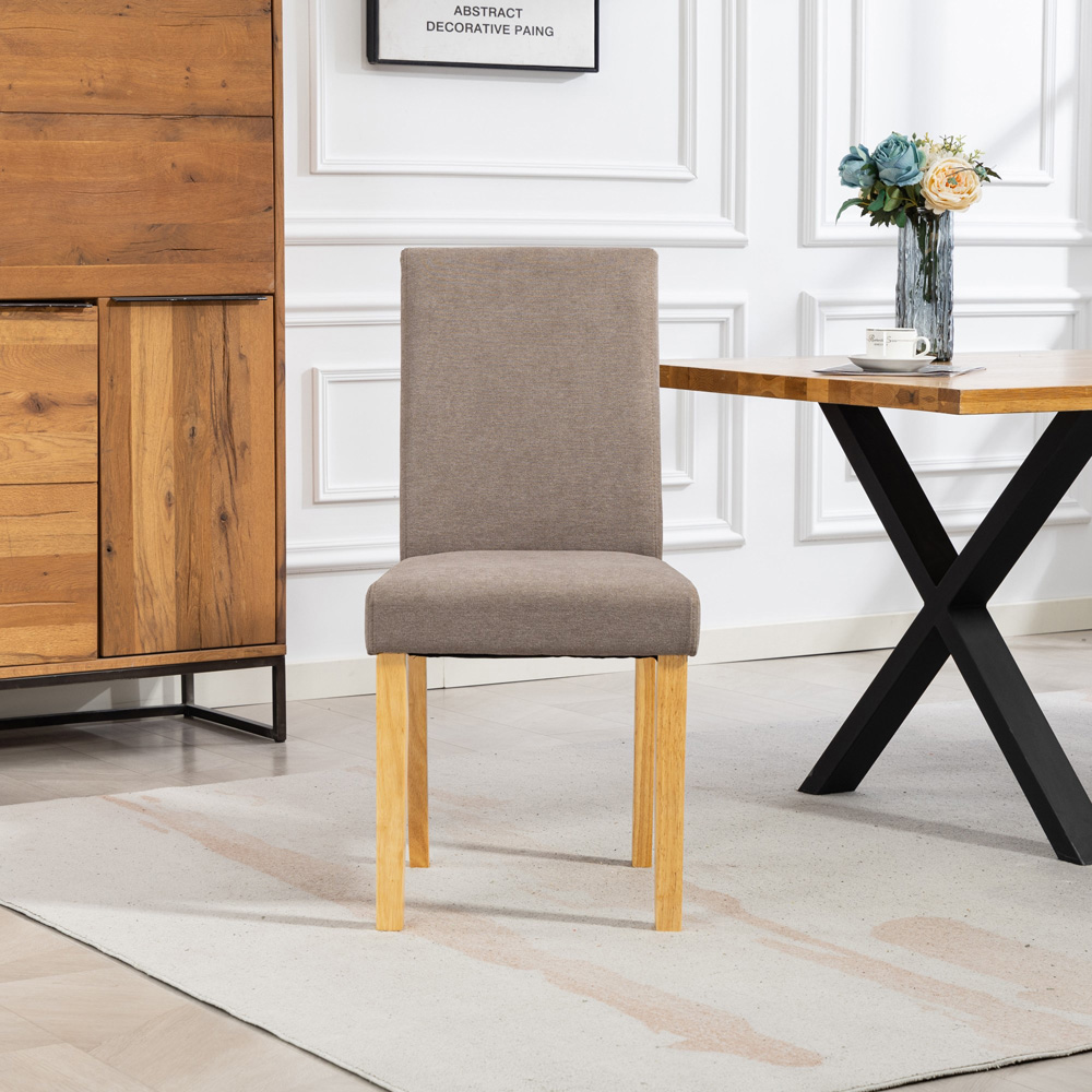 Artemis Home Almont Set of 2 Brown High Back Dining Chairs Image 3