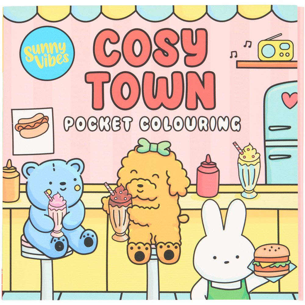 Sunny Vibes Pocket Colouring Book Image 2