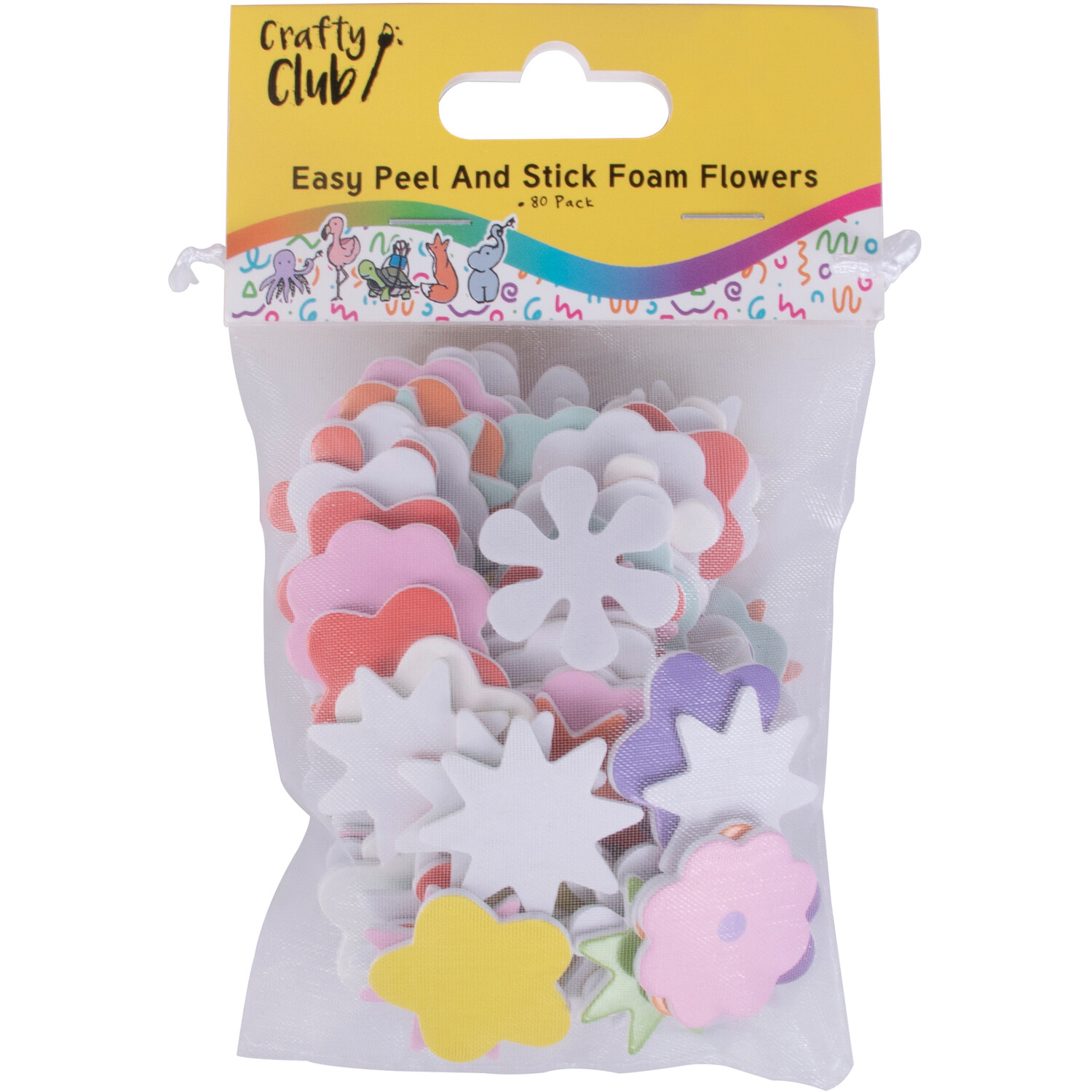 Easy Peel and Stick Foam - Multicolour / Flowers Image